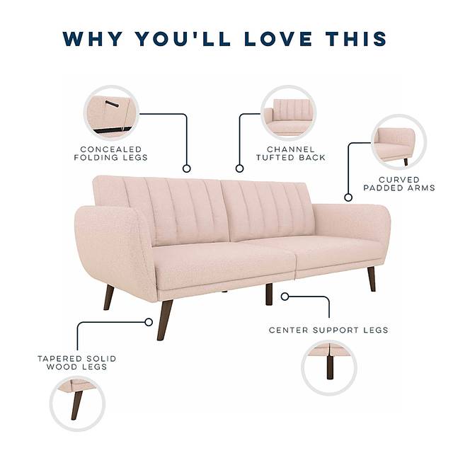 Velron Pink Futon - Thumbnail - Image 12