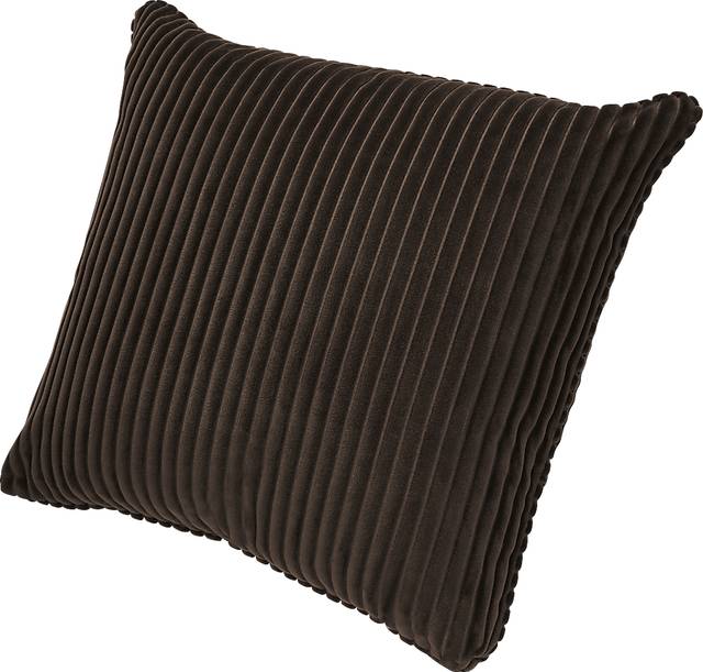 Velvet Cord Chocolate Pillow, Set of Two - Thumbnail - Image 2