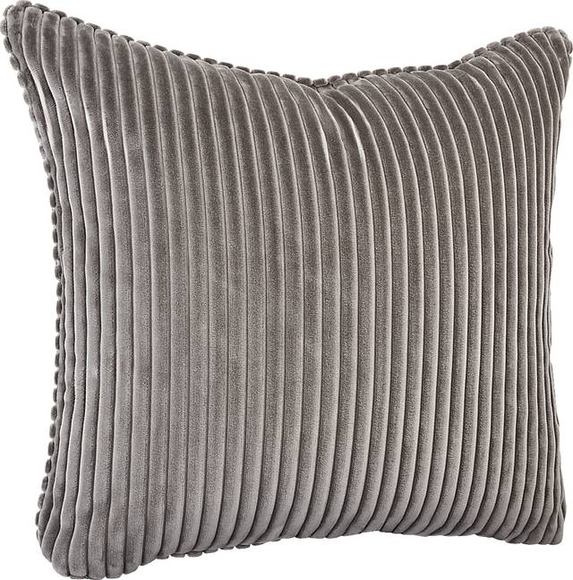 Velvet Cord Smoke Pillow, Set of Two - Thumbnail - Image 3