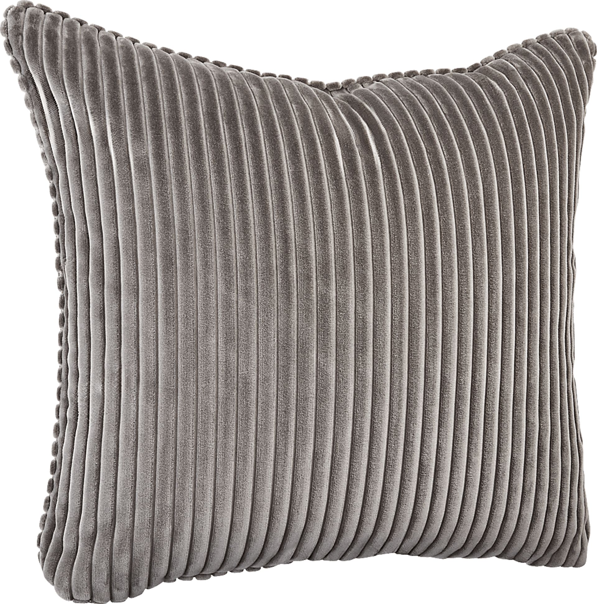 Velvet Cord Smoke Pillow, Set of Two - Image 3
