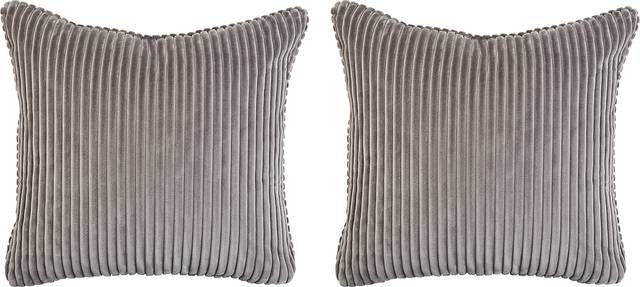 Velvet Cord Smoke Pillow, Set of Two - Thumbnail - Image 1