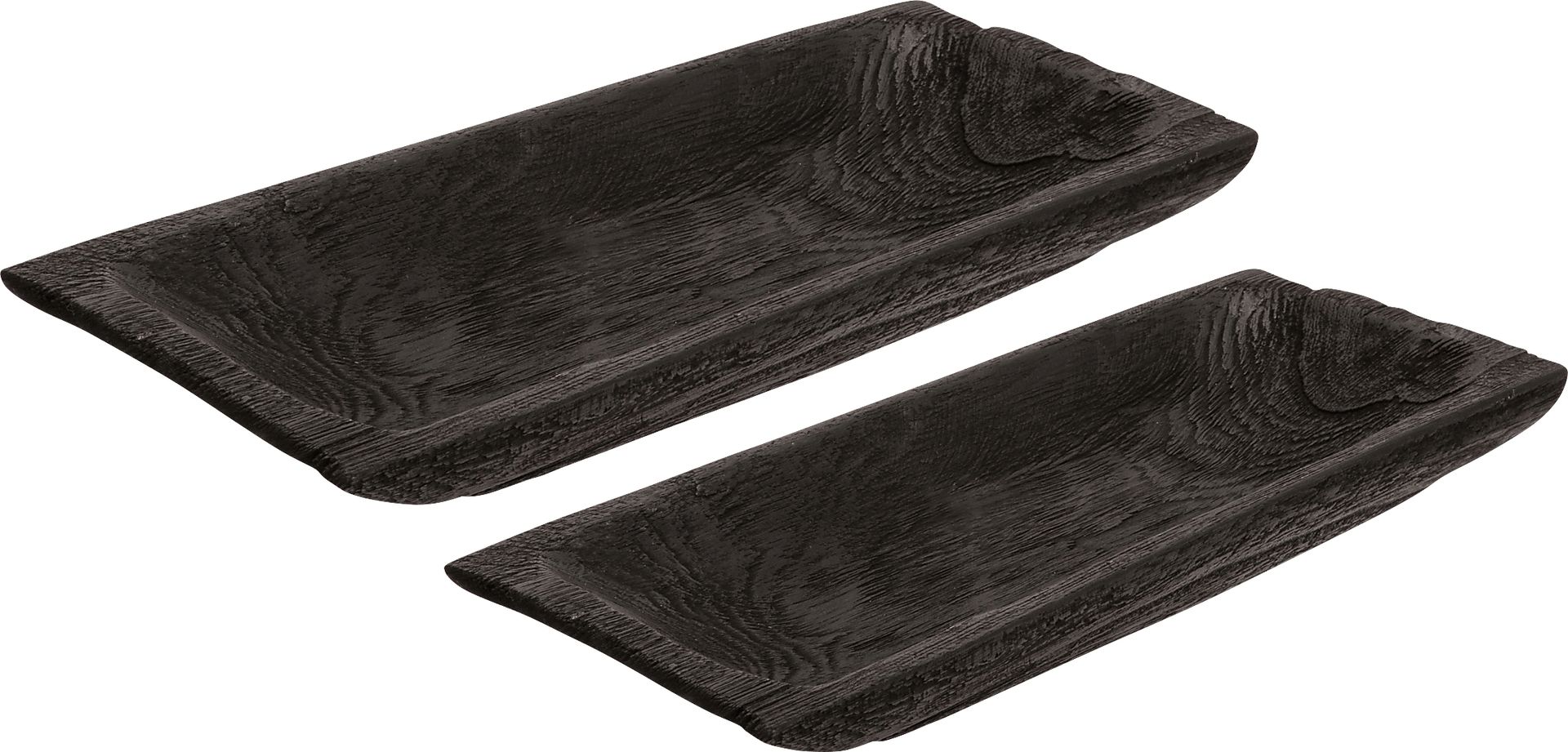 Vendorm Black Tray, Set of 2 - Image 1