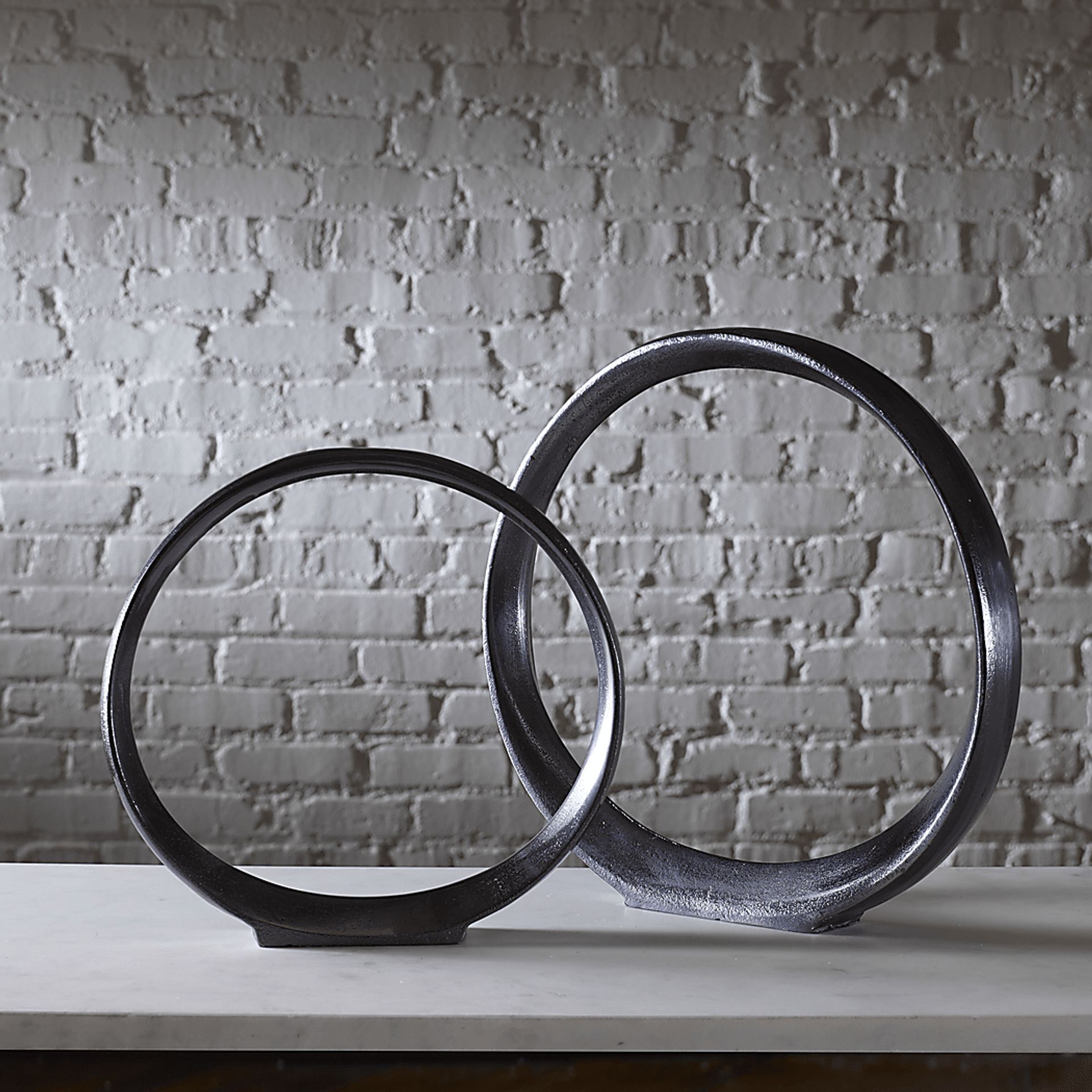 Venella Black Sculpture, Set of 2 - Image 4