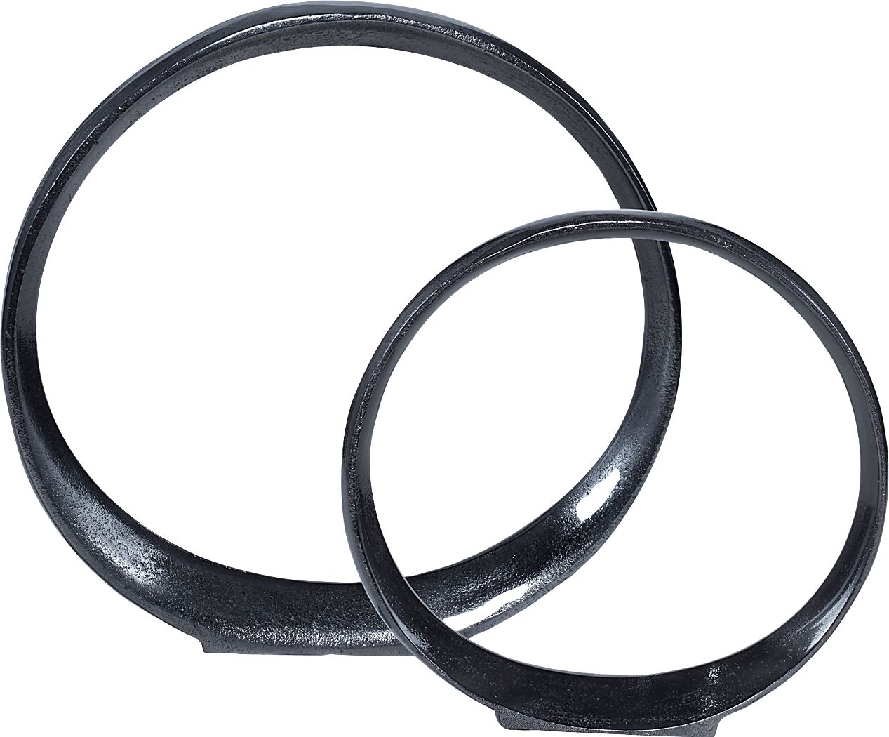 Venella Black Sculpture, Set of 2