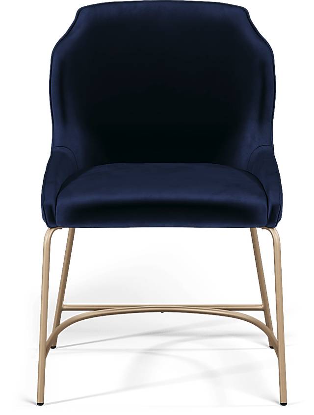 Venetian Court Gold 5 Pc Dining Room with Blue Chairs - Thumbnail - Image 7