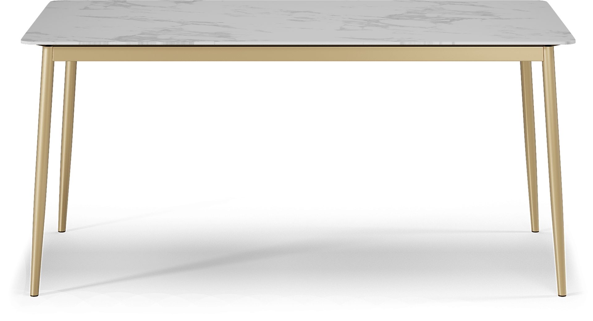 Venetian Court Gold 5 Pc Dining Room with Teal Chairs - Image 3