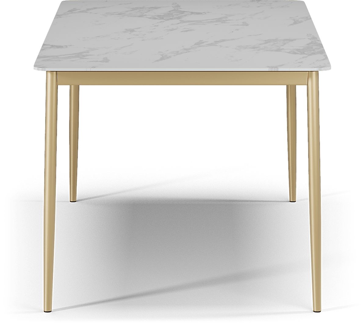 Court Gold Rectangle Dining Table Rooms To Go
