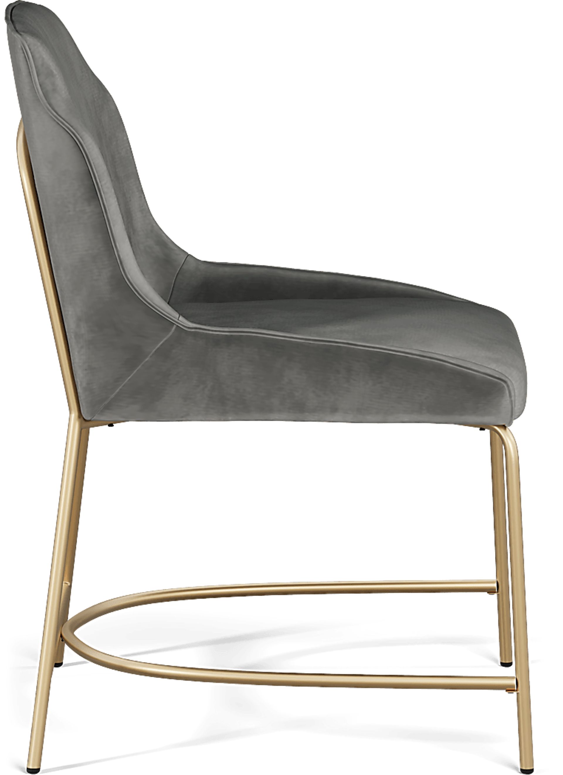 Venetian Court Gold 5 Pc Dining Room with Gray Chairs - Image 8