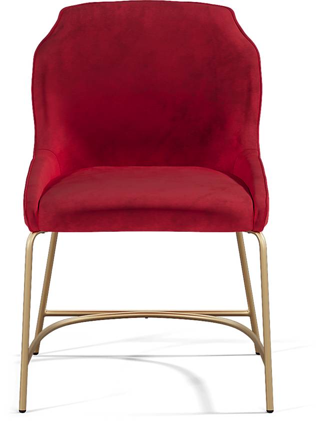 Venetian Court Gold 5 Pc Dining Room with Red Chairs - Thumbnail - Image 7
