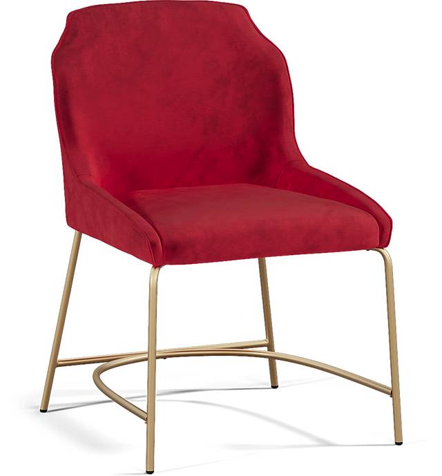 Venetian Court Gold 5 Pc Dining Room with Red Chairs - Thumbnail - Image 6