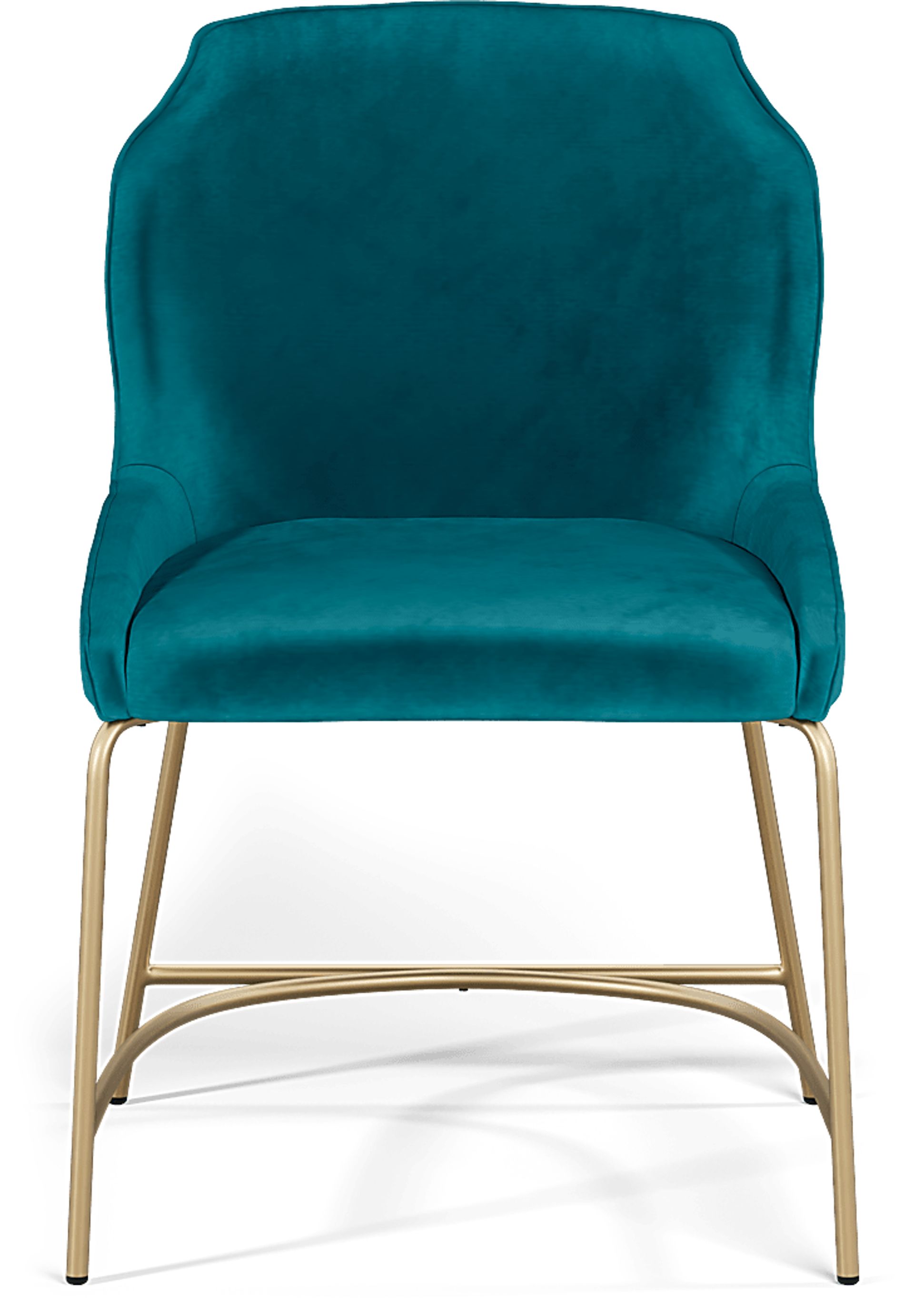 Venetian Court Gold 5 Pc Dining Room with Teal Chairs - Image 7
