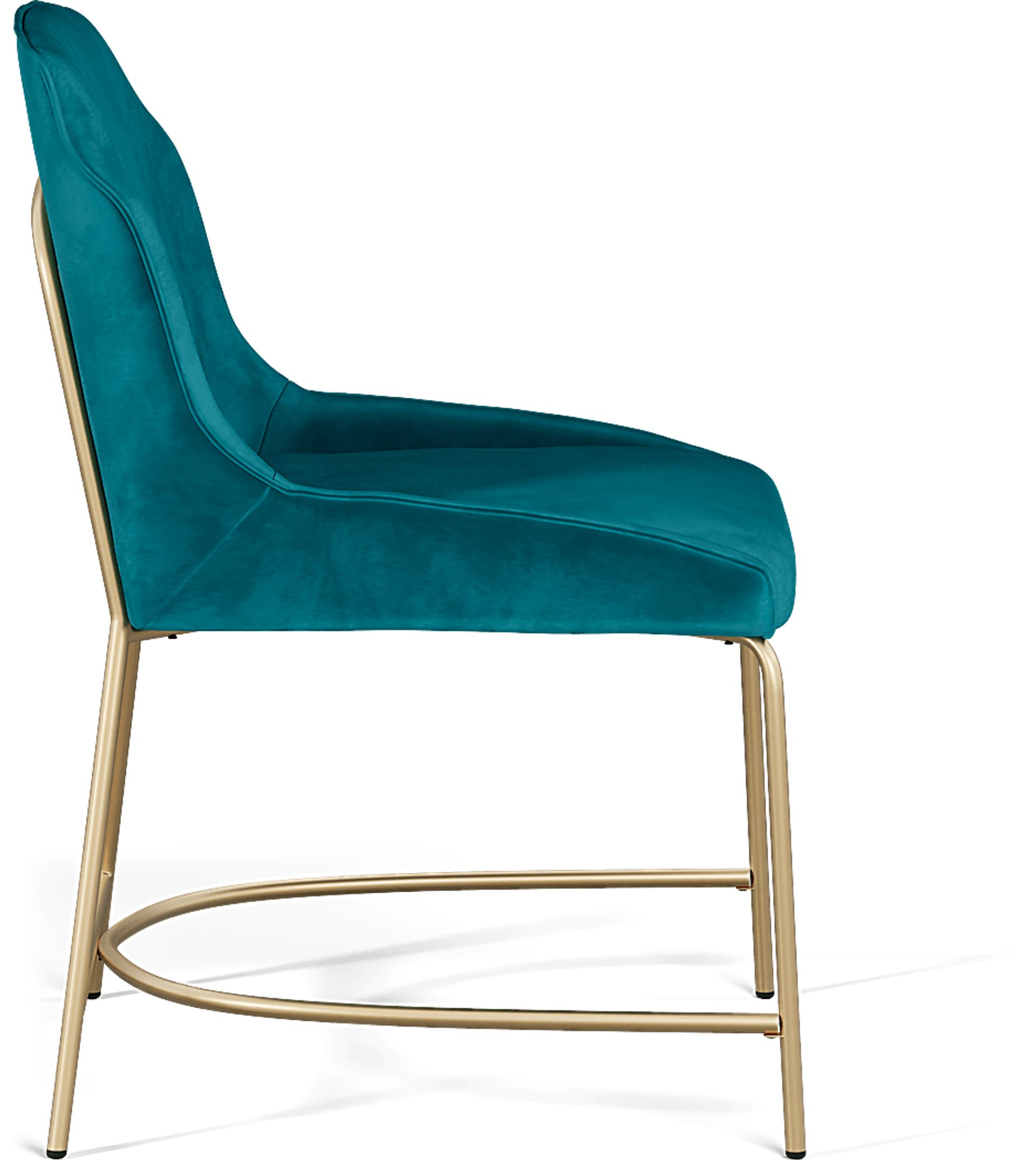 Venetian Court Gold 5 Pc Dining Room with Teal Chairs - Image 8