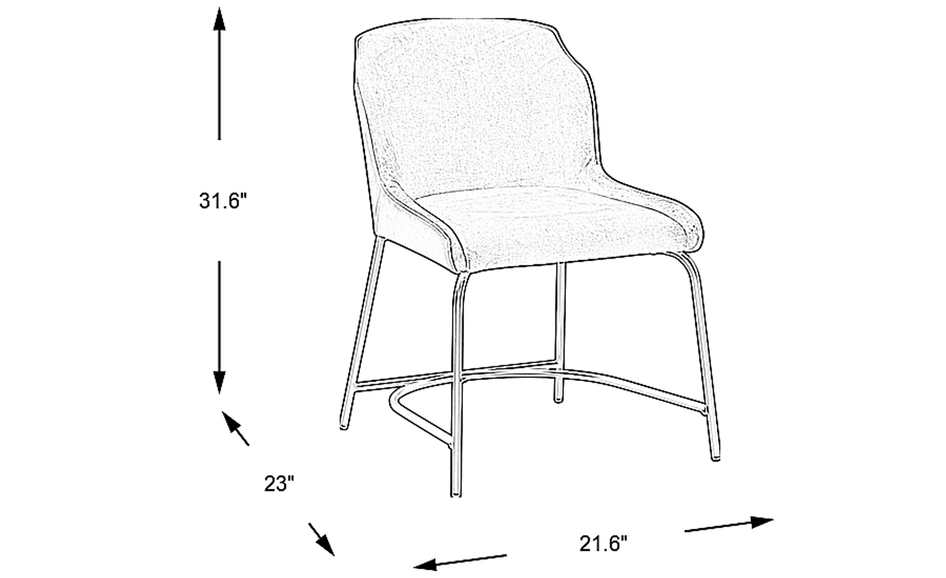Dimension Image. Please refer to the Dimension Tab on this page for dimension details.