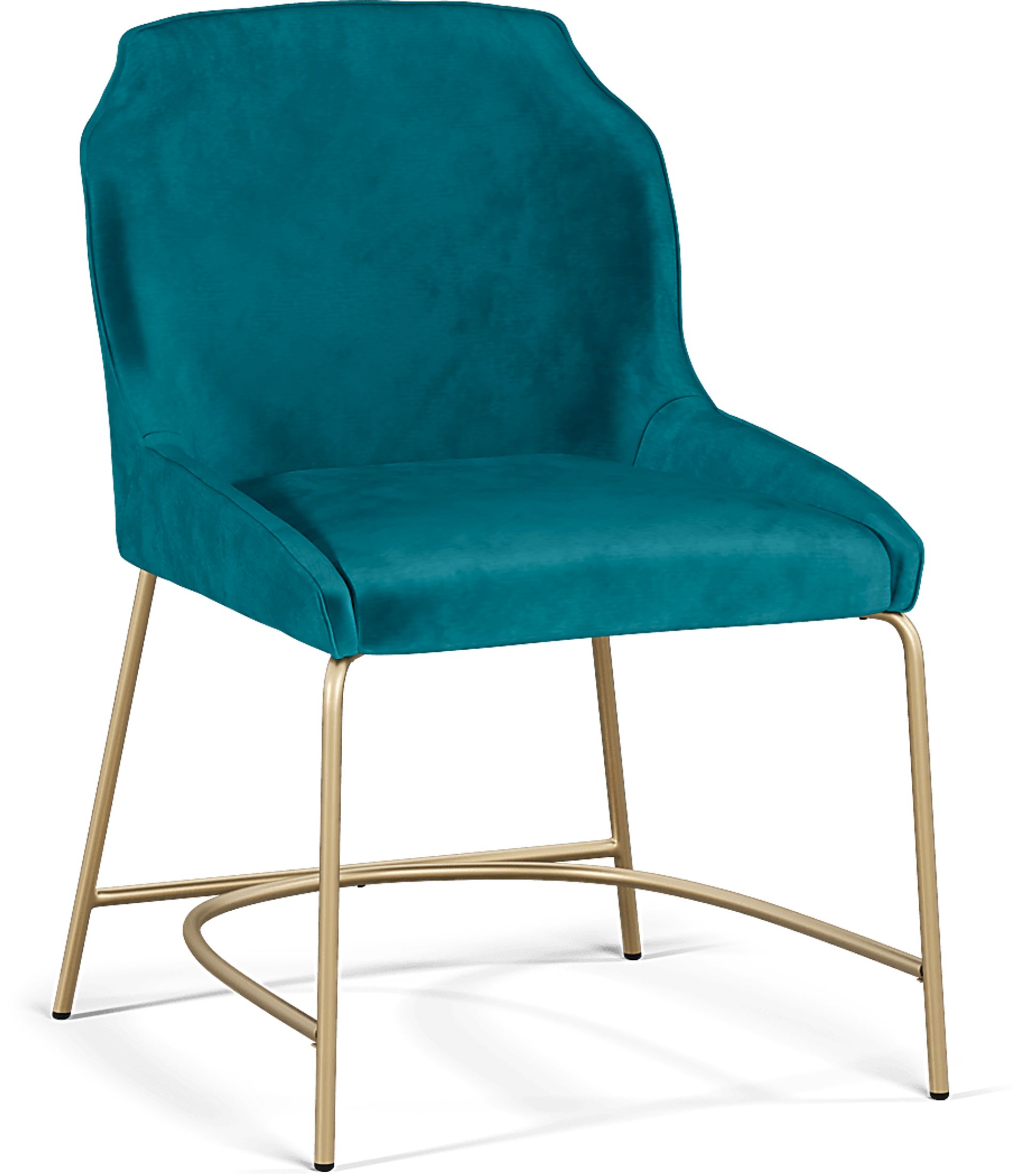 Venetian Court Gold 5 Pc Dining Room with Teal Chairs - Image 6