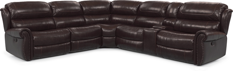 6 pc reclining sectional
