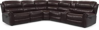 6 pc reclining sectional