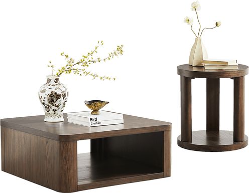 Venice Brown 2 Pc Table Set