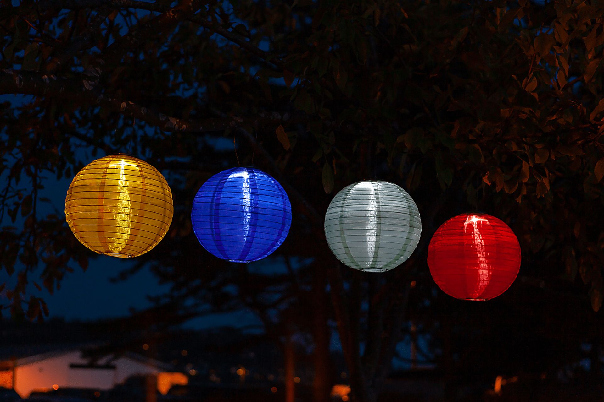 Vense Island Outdoor Blue Solar Lantern - Image 12