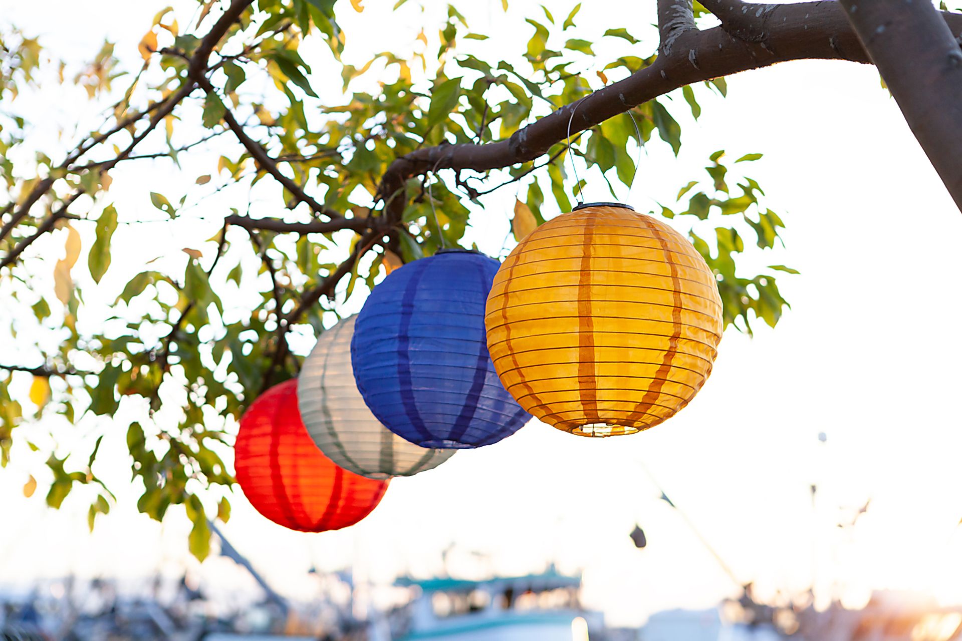 Vense Island Outdoor Blue Solar Lantern - Image 14