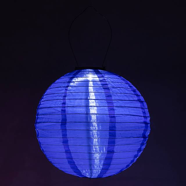 Vense Island Outdoor Blue Solar Lantern - Thumbnail - Image 8