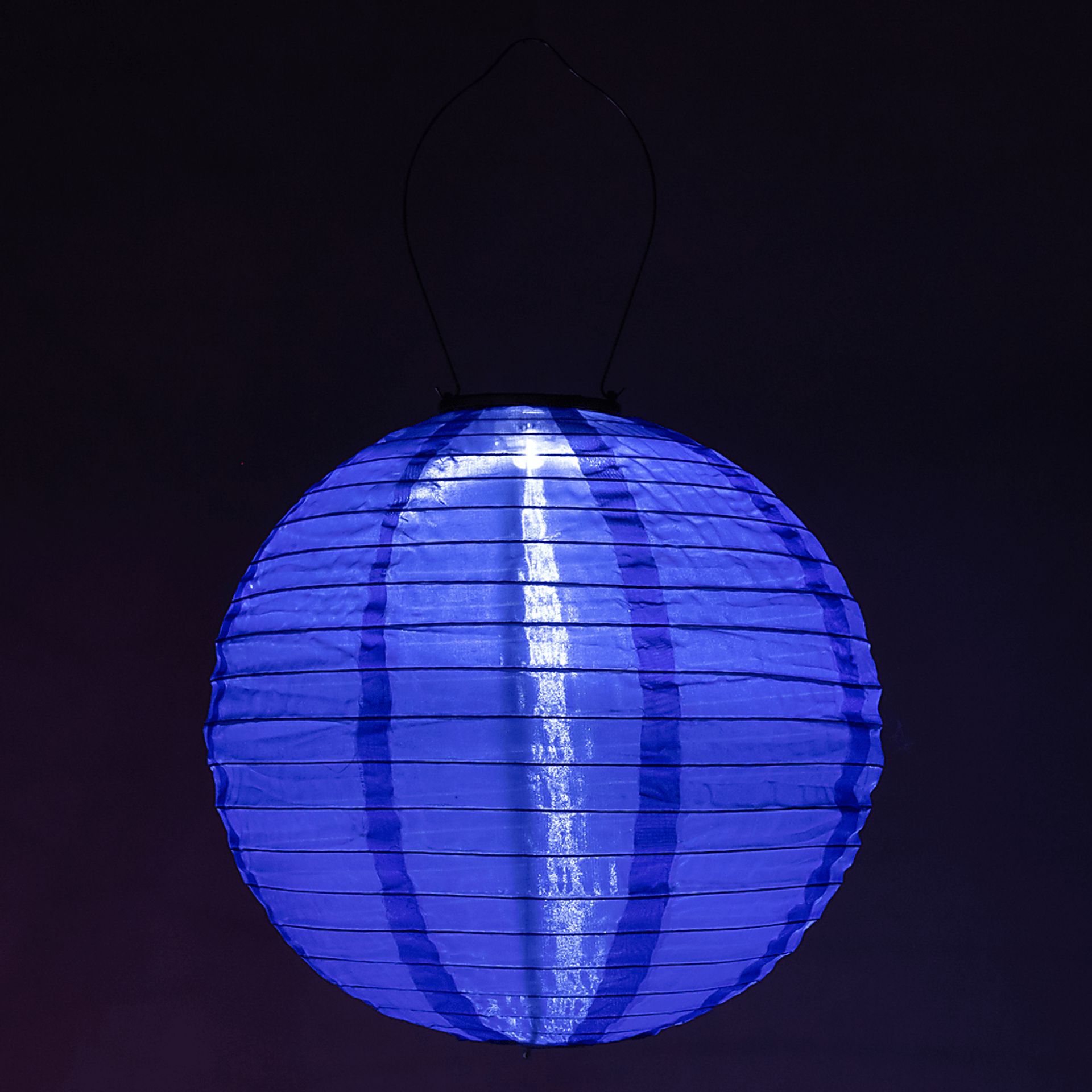 Vense Island Outdoor Blue Solar Lantern - Image 8