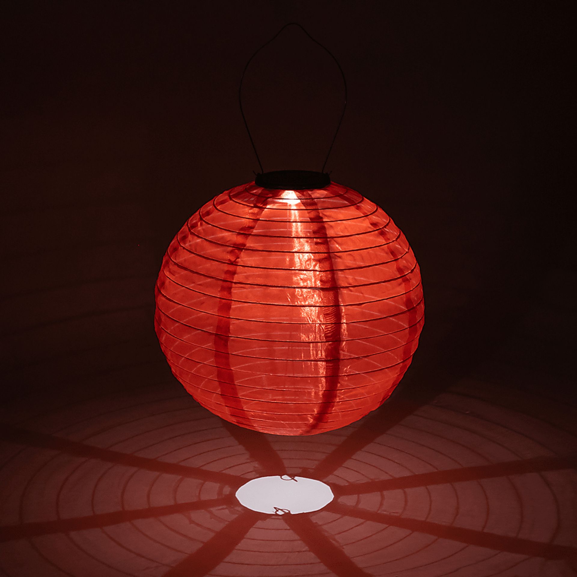 Vense Island Outdoor Red Solar Lantern - Image 12