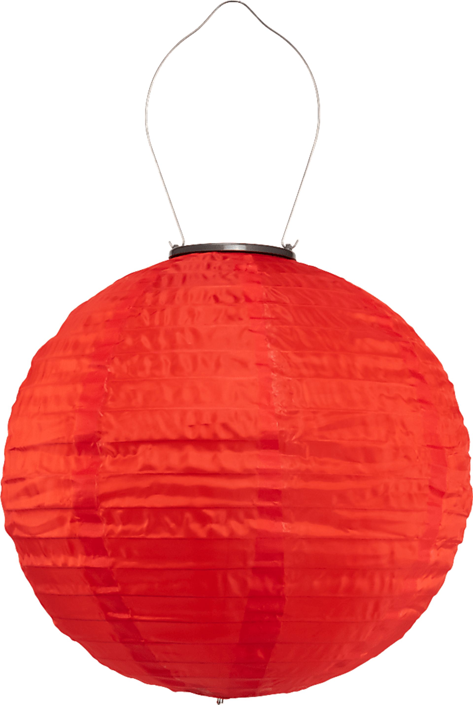 Vense Island Outdoor Red Solar Lantern - Image 1
