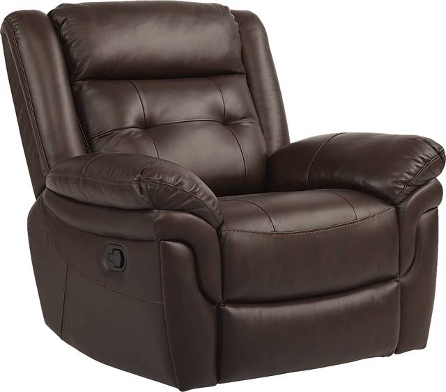 Ventoso Brown Leather 3 Pc Living Room with Reclining Sofa - Thumbnail - Image 5