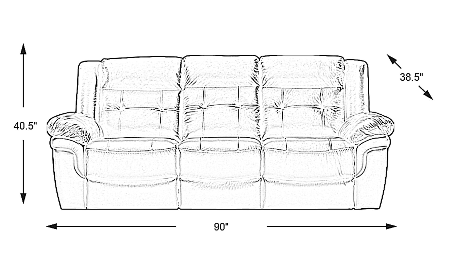 Ventoso Brown Leather Power Reclining Sofa Rooms to Go