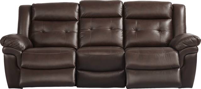 Ventoso Brown Leather 6 Pc Reclining Living Room Plus 65 in. TV - Thumbnail - Image 3