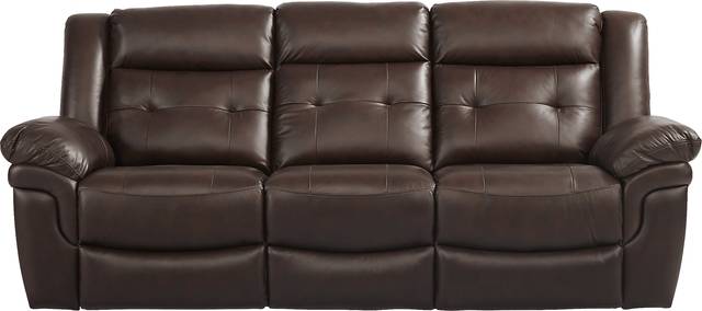 Ventoso Brown Leather 6 Pc Reclining Living Room Plus 65 in. TV - Thumbnail - Image 2