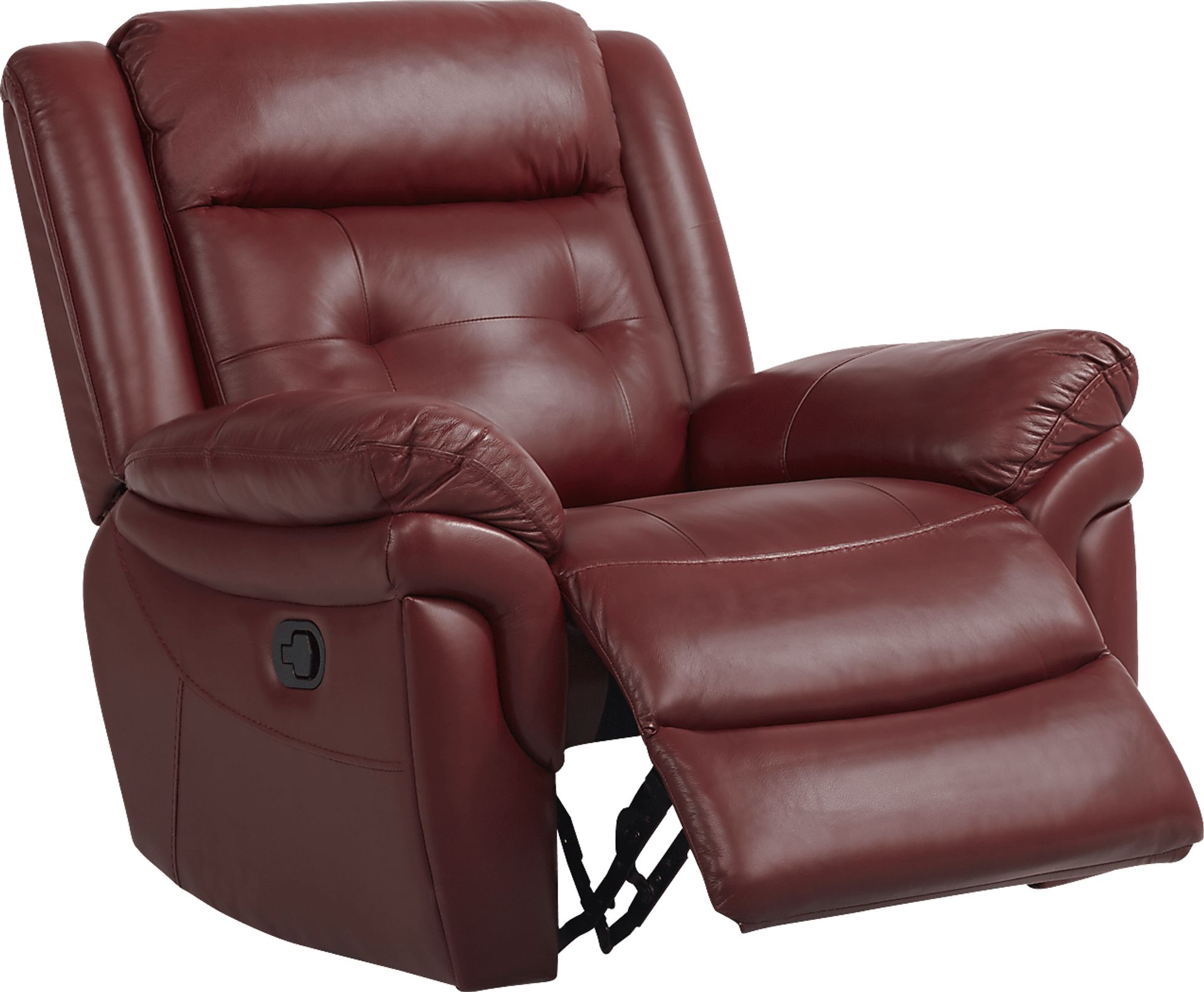 Ventoso Red Leather 3 Pc Living Room with Reclining Sofa - Image 6