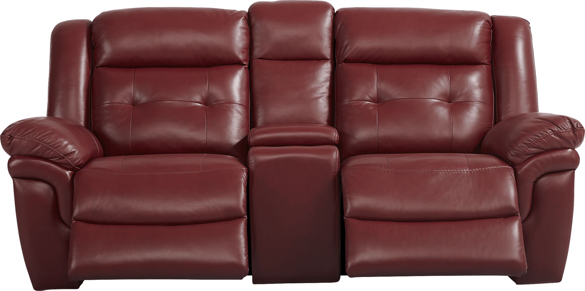 Ventoso Red Leather 3 Pc Reclining Living Room - Image 5