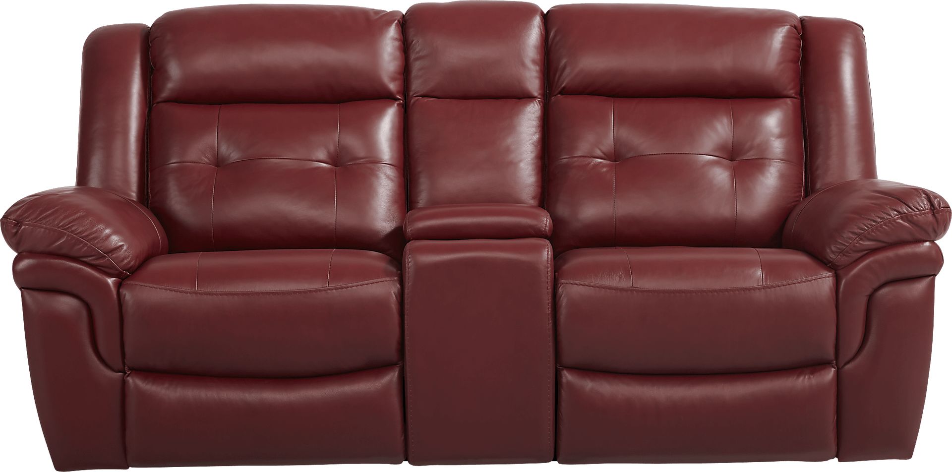 Ventoso Red Leather 3 Pc Reclining Living Room - Image 4