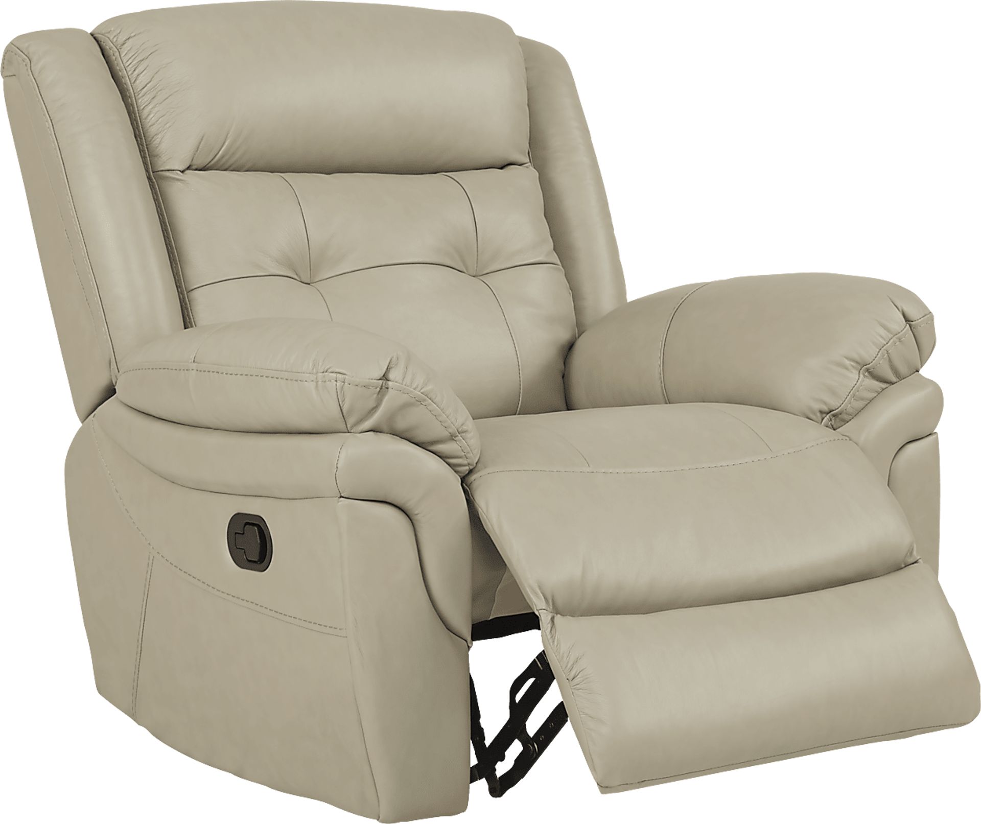 Ventoso Sand Leather 3 Pc Living Room with Reclining Sofa - Image 6