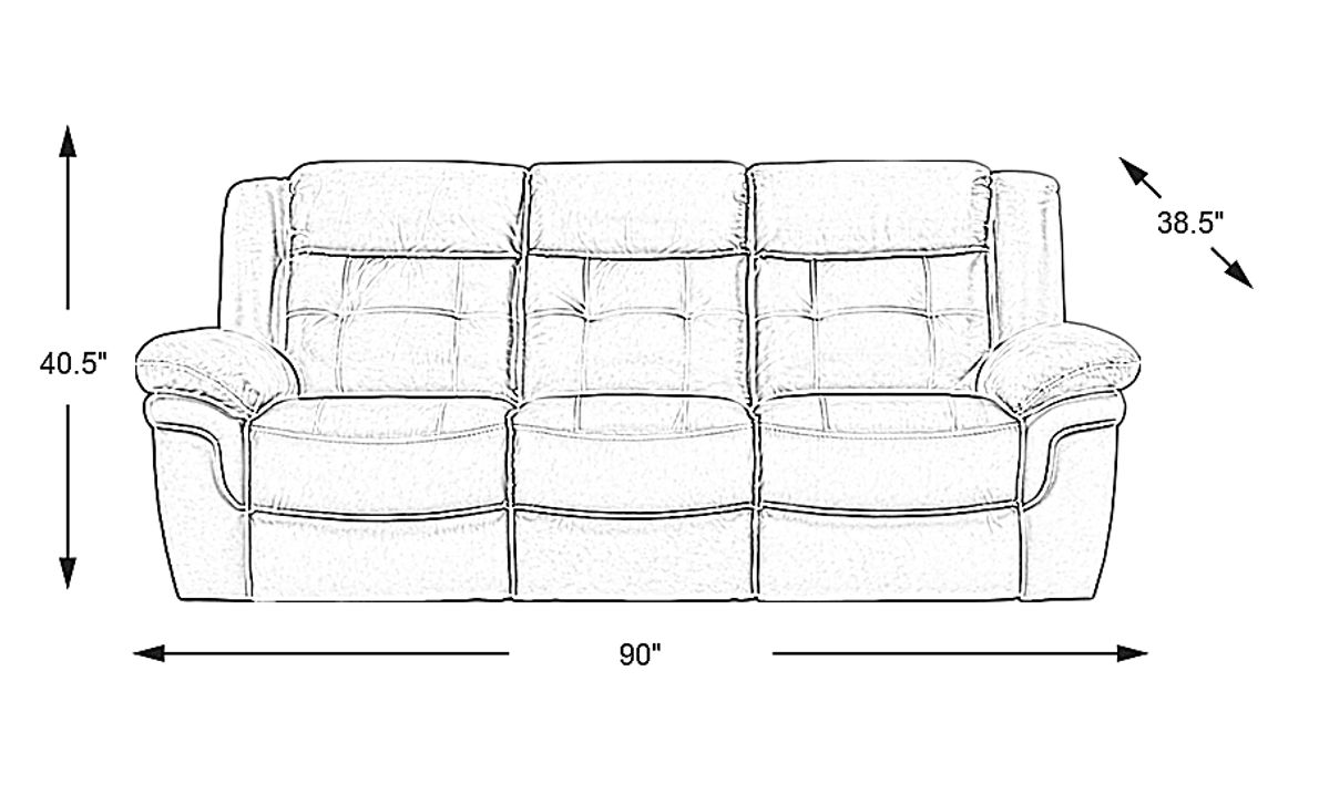 Ventoso Sand Leather Reclining Sofa Rooms To Go