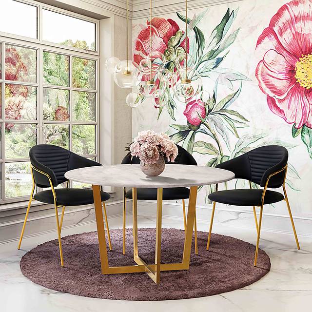 Ventris Black Arm Chair, Set of 2 - Thumbnail - Image 7