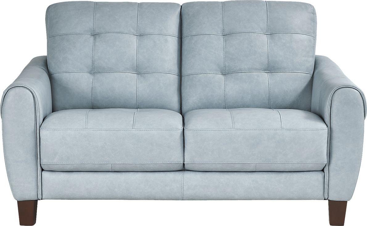 Ventura Square Leather Loveseat