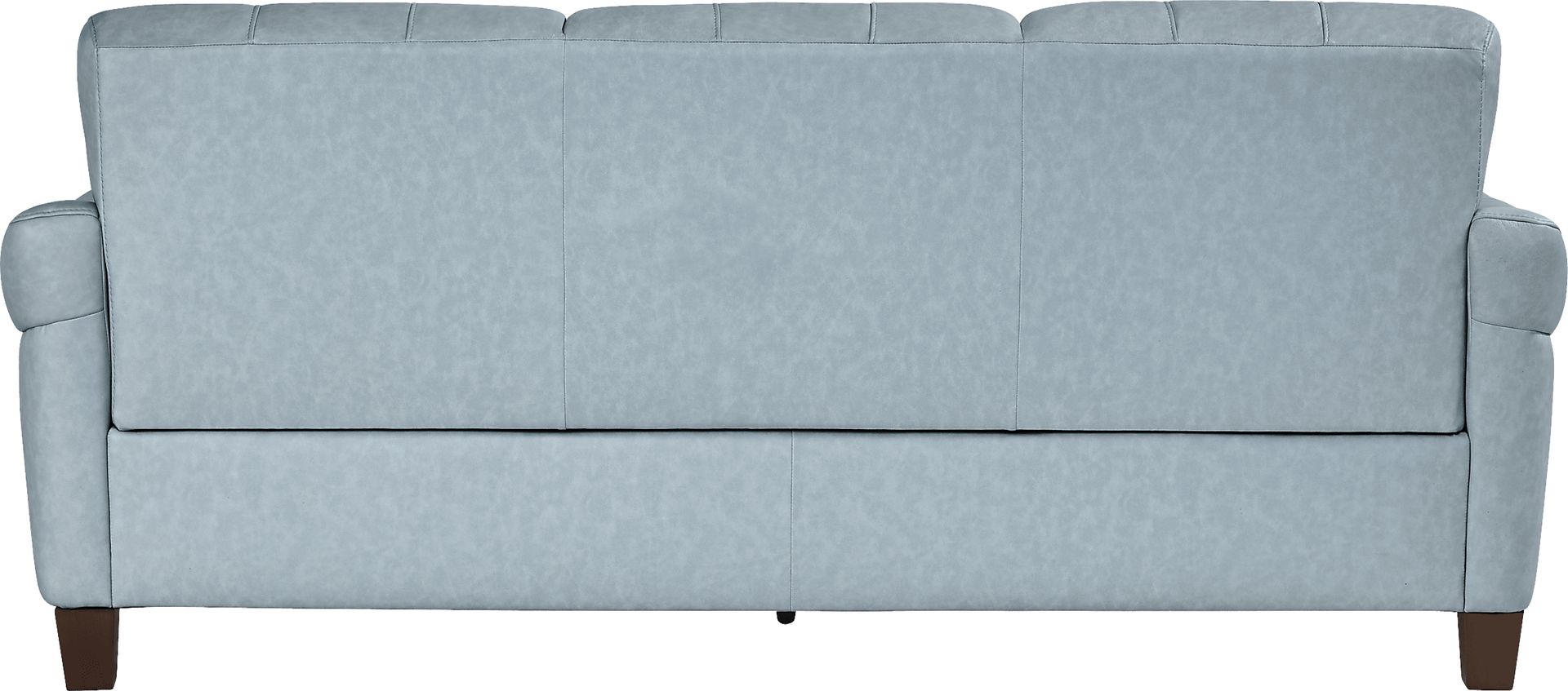 Ventura Square Blue Leather Sofa - Image 3