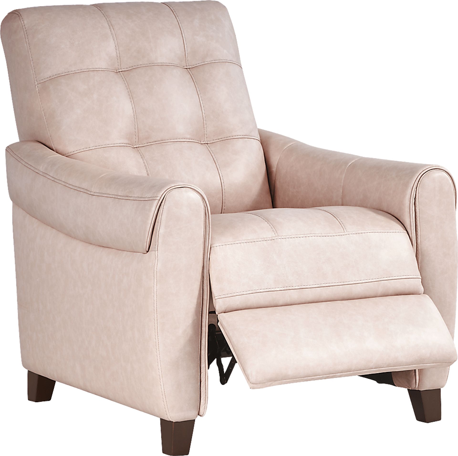 Ventura Square Blush Leather 6 Pc Living Room - Image 10