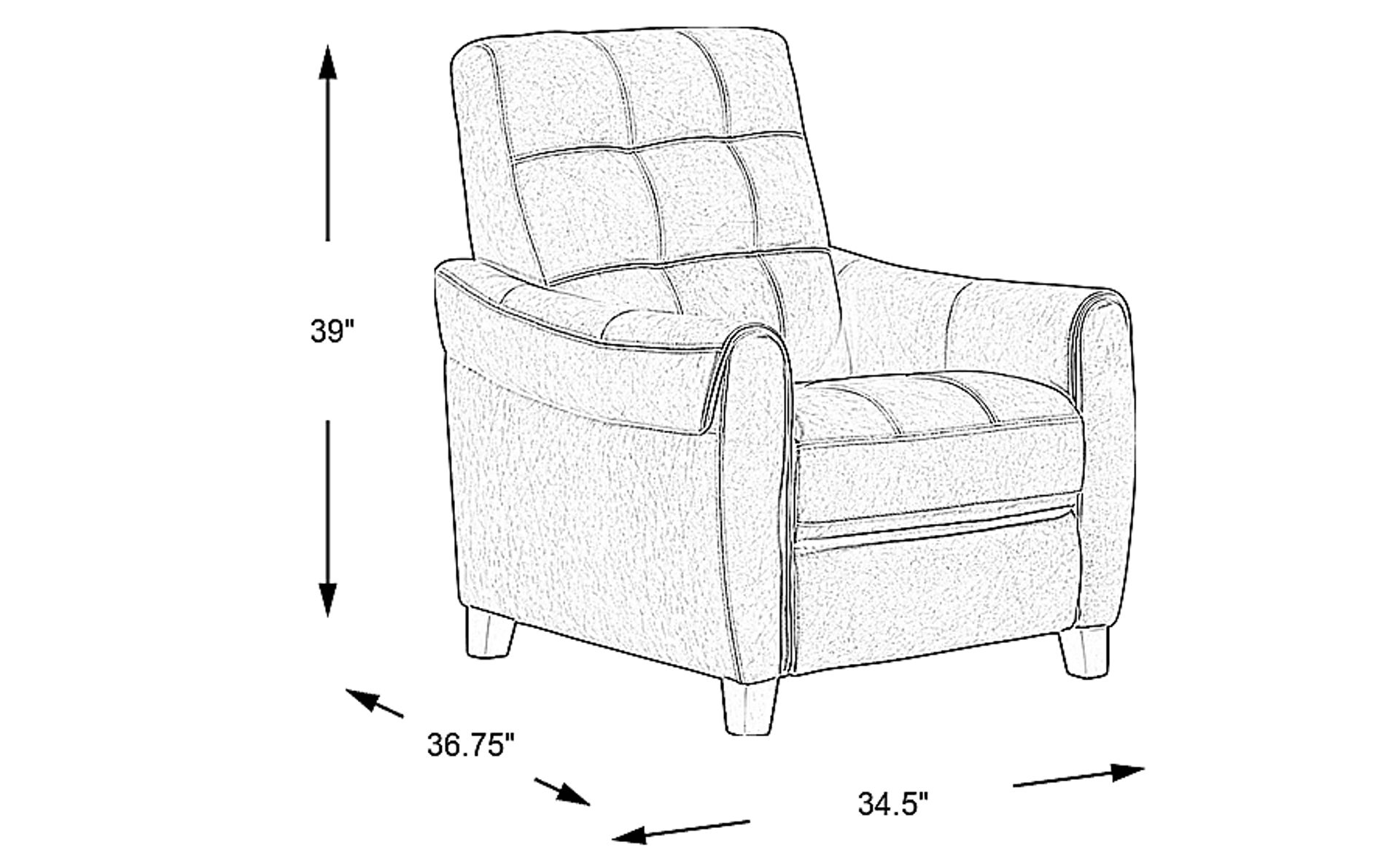 Dimension Image. Please refer to the Dimension Tab on this page for dimension details.