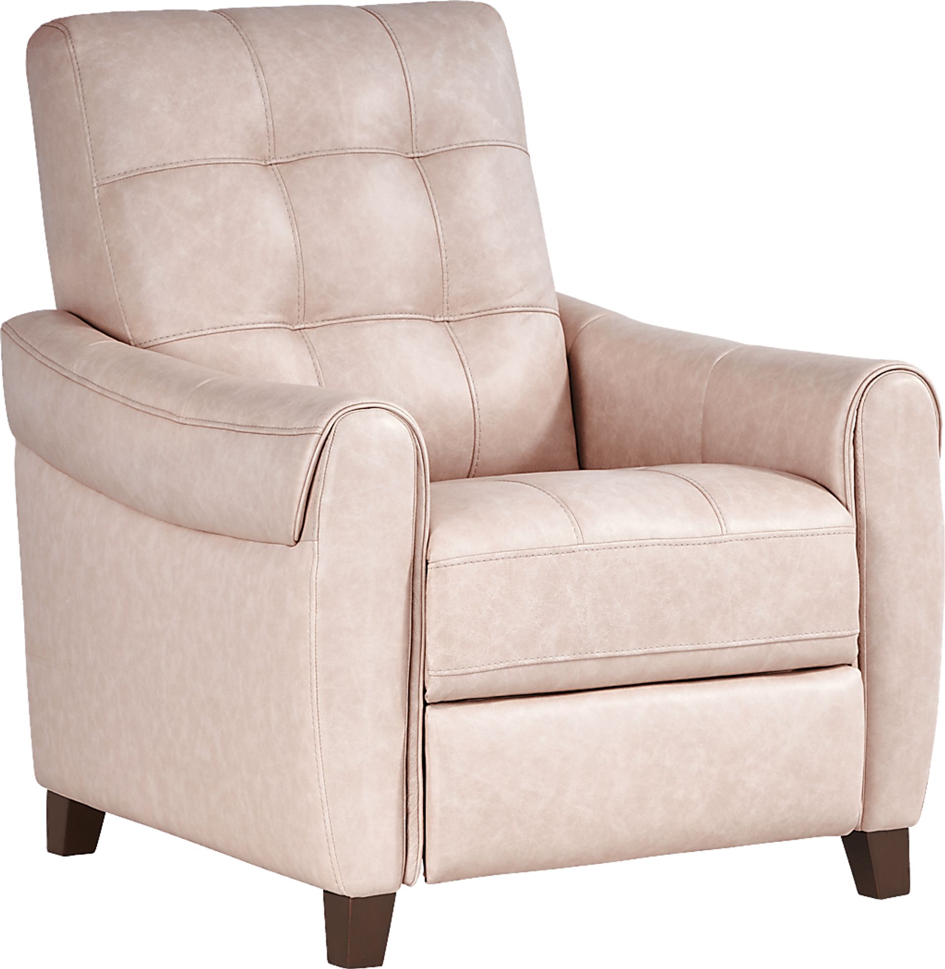 Ventura Square Blush Leather 6 Pc Living Room - Image 7