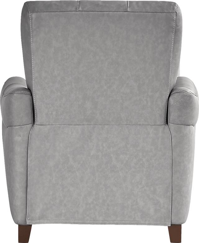 Ventura Square Gray Leather 8 Pc Living Room - Thumbnail - Image 9