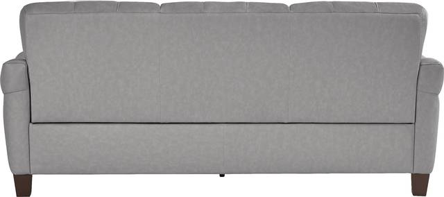 Ventura Square Gray Leather Sofa - Thumbnail - Image 2