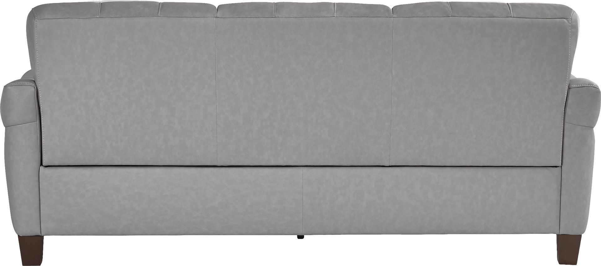 Ventura Square Gray Leather 7 Pc Living Room - Image 3