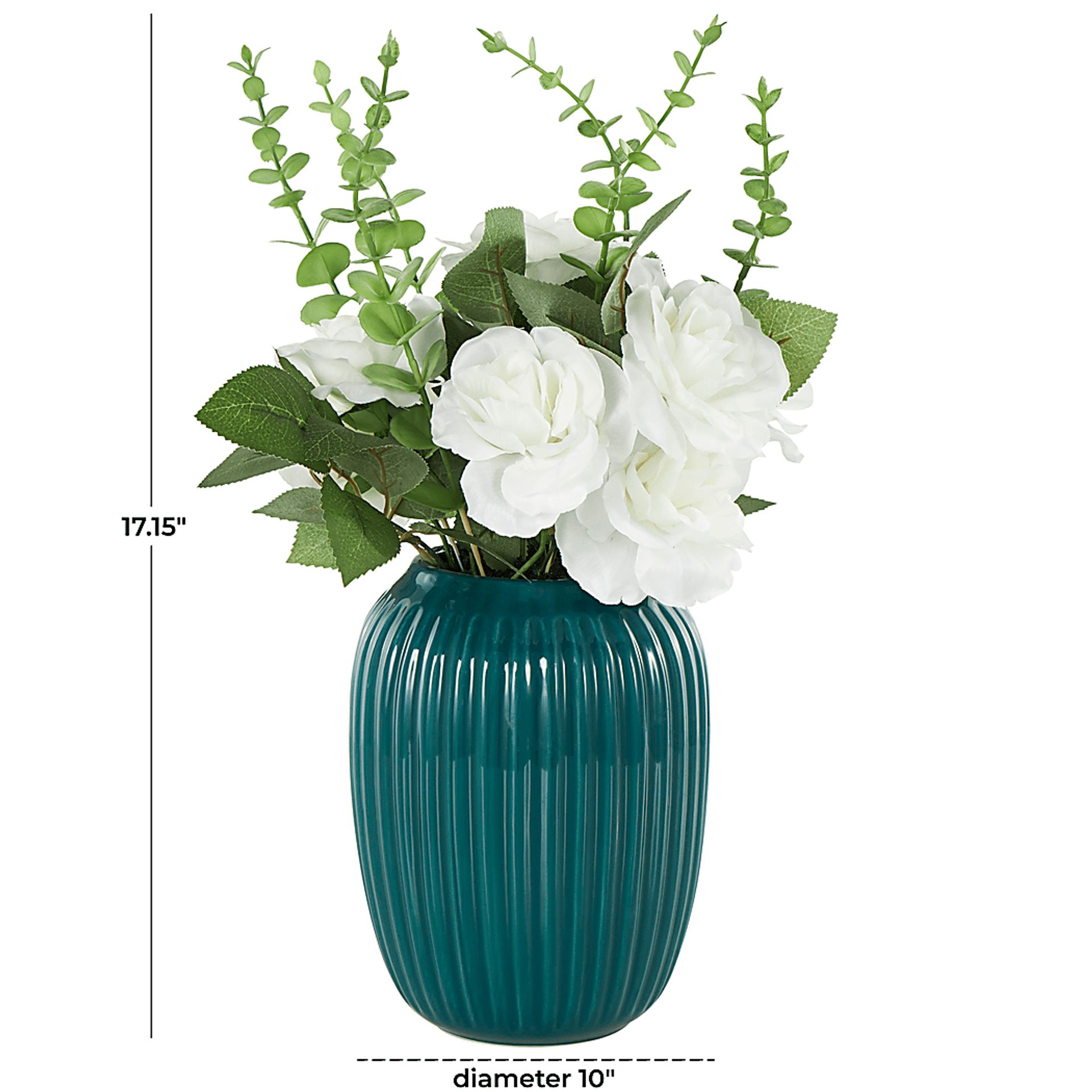 Venu Teal Silk Floral - Image 3