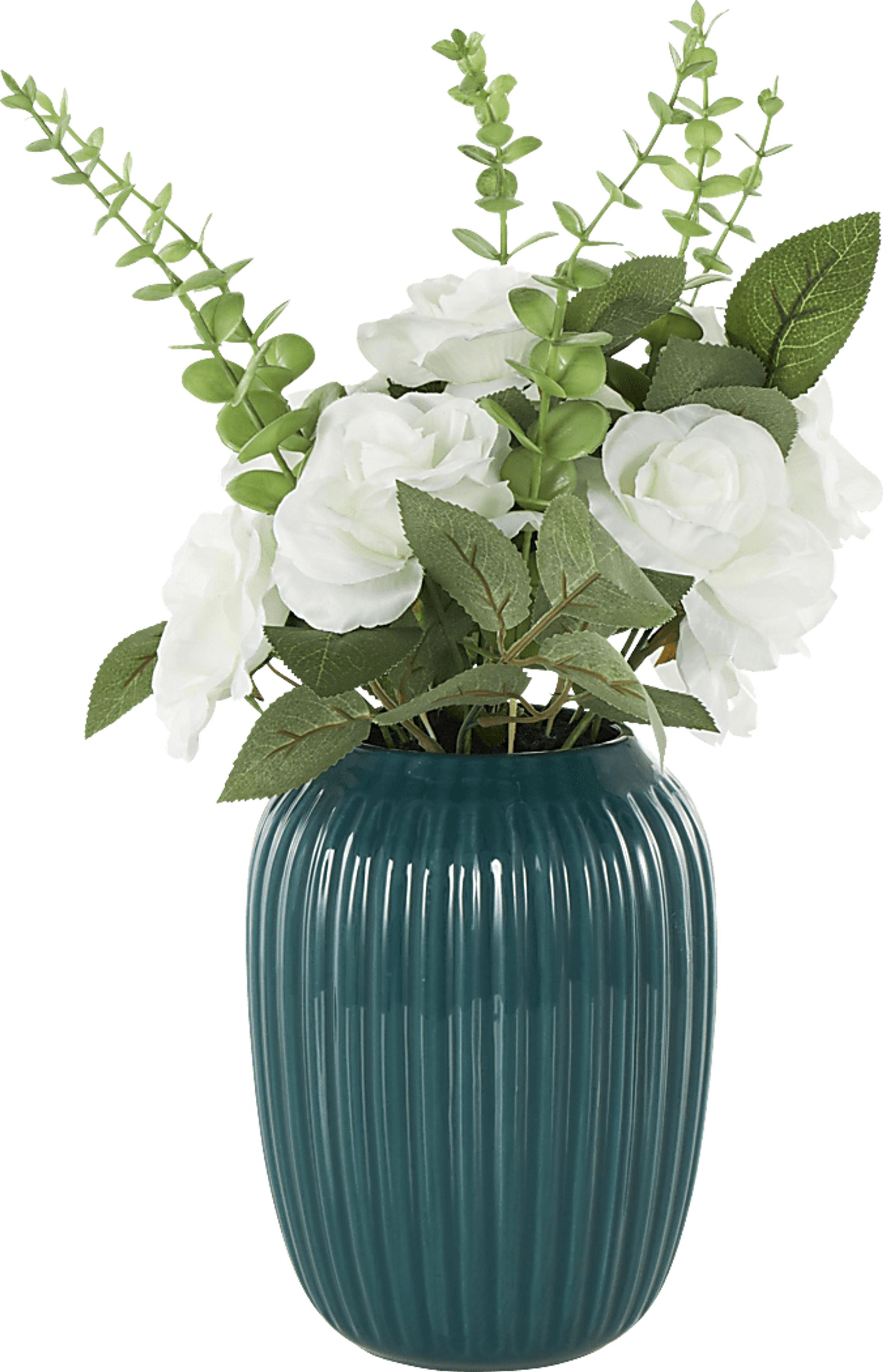 Venu Teal Silk Floral - Image 4