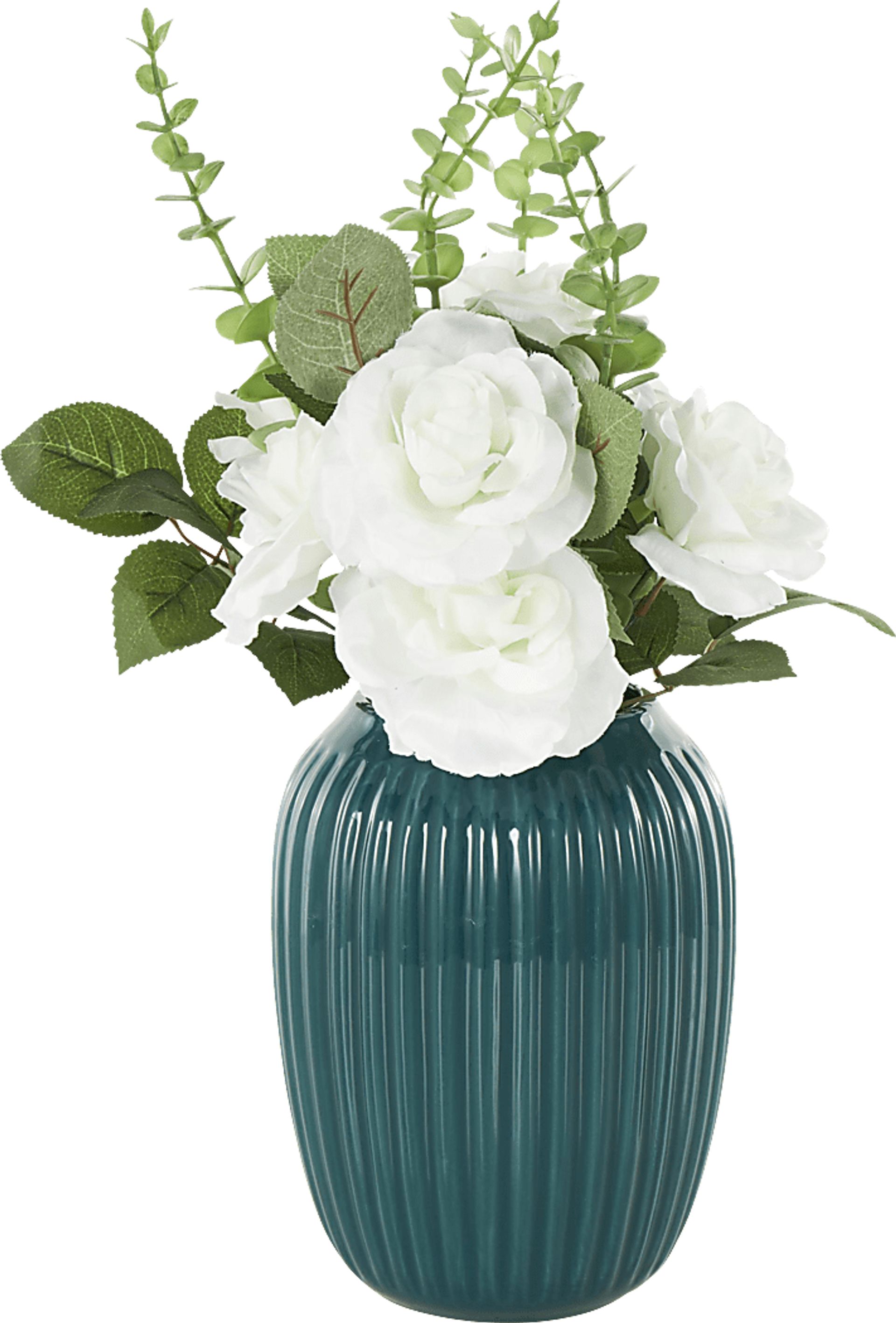 Venu Teal Silk Floral - Image 5