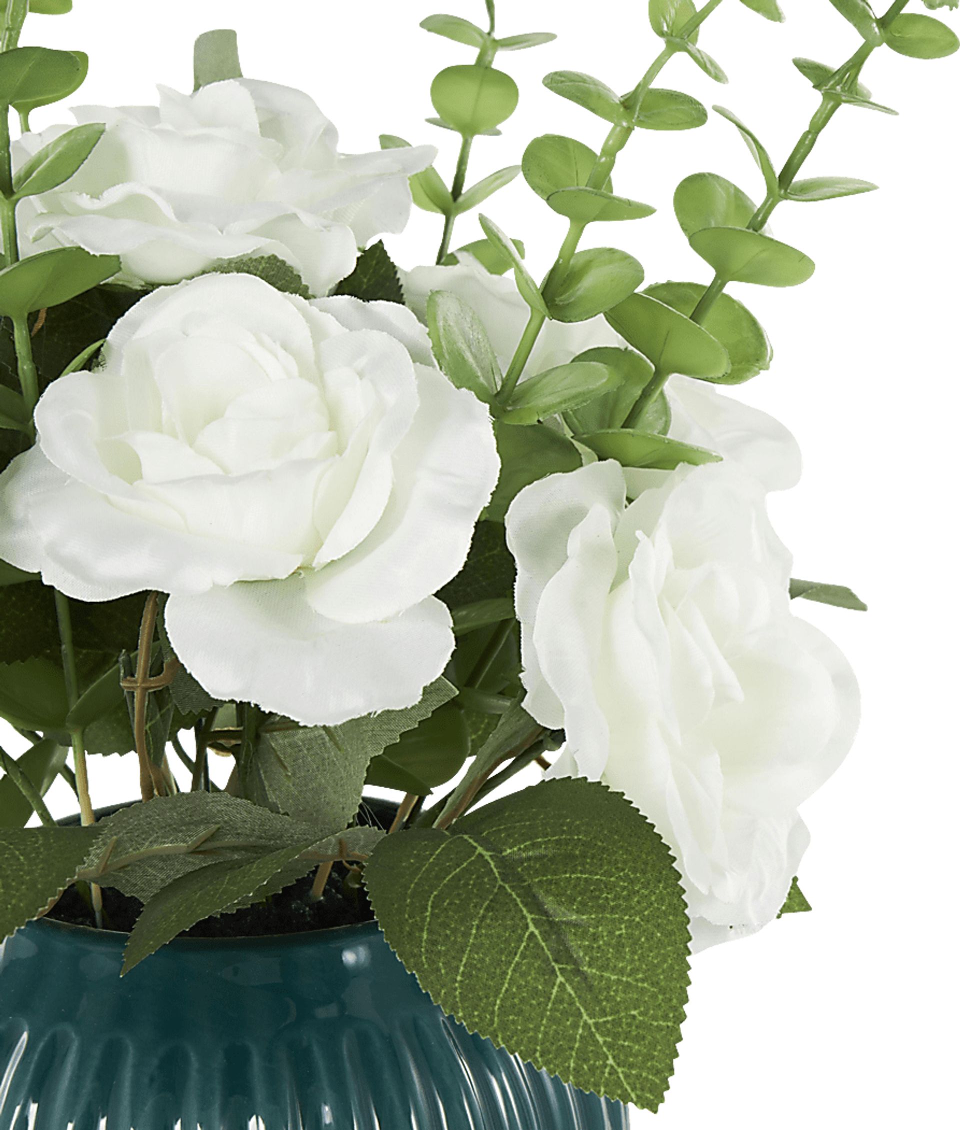 Venu Teal Silk Floral - Image 6