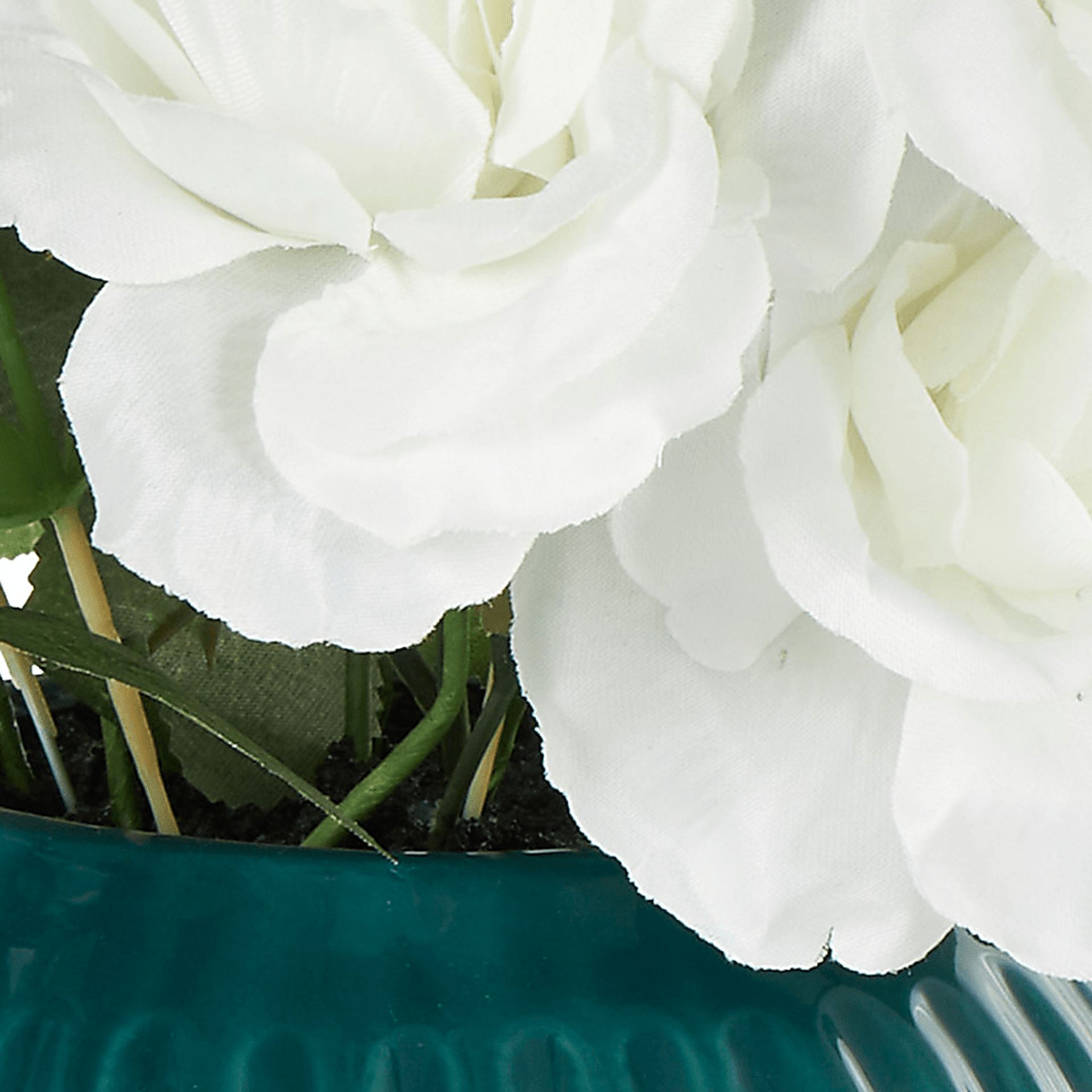 Venu Teal Silk Floral - Image 7